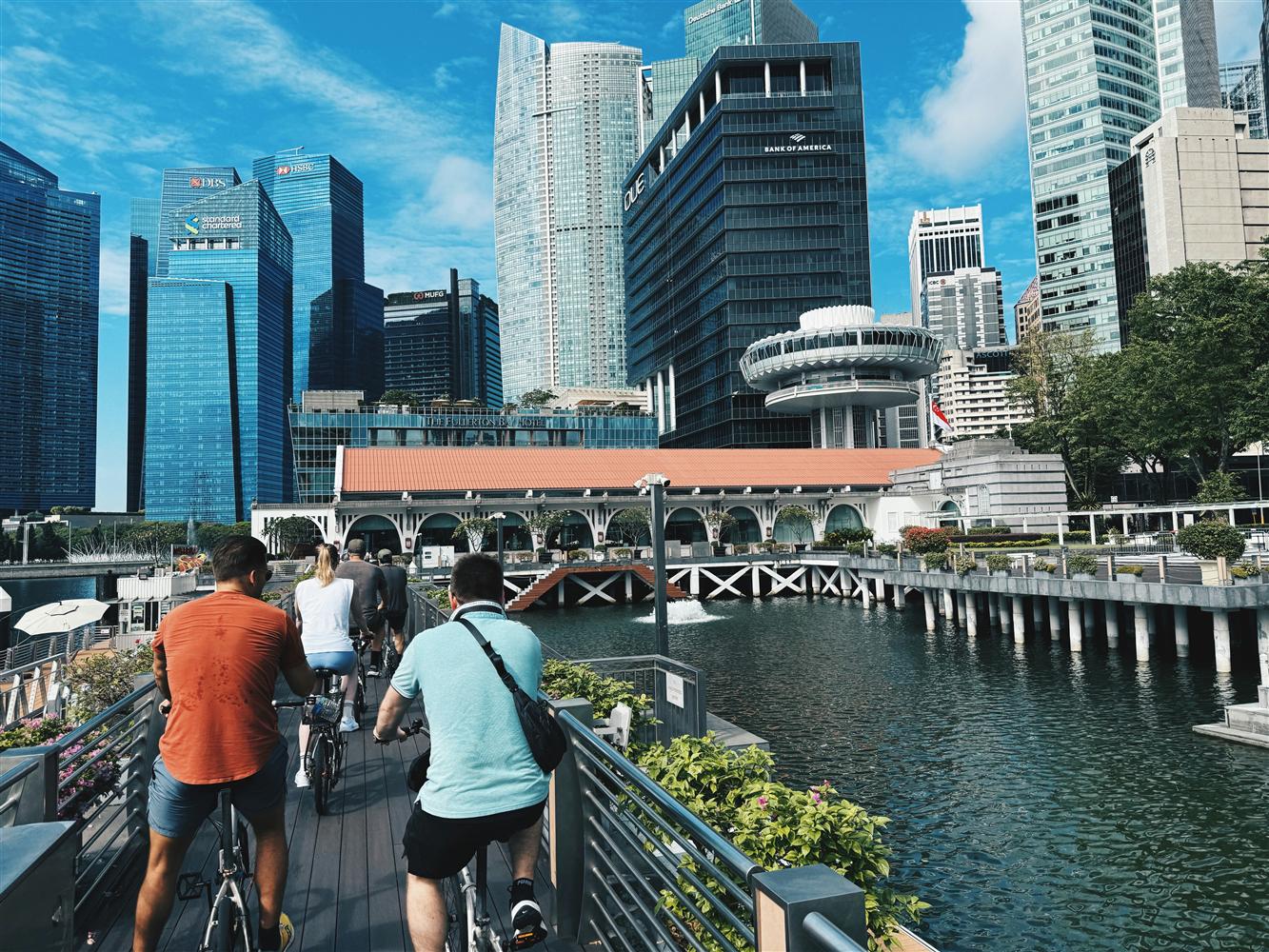 新加坡滨海湾金融区街景